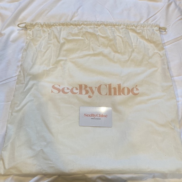 See by Chloe Shearling & Leather Mara Saddle Crossbody Bag - Picture 15 of 16